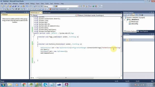 ASP Net Call Stored Procedure смотреть онлайн