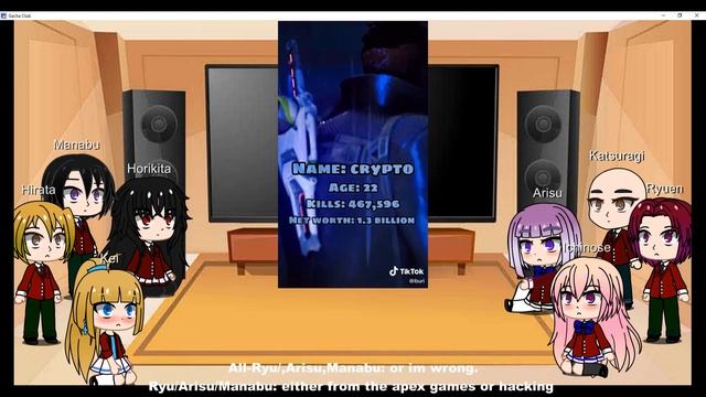 Classroom of the elite react to Ayanokoji as Crypto pt2 DRL смотреть онлайн