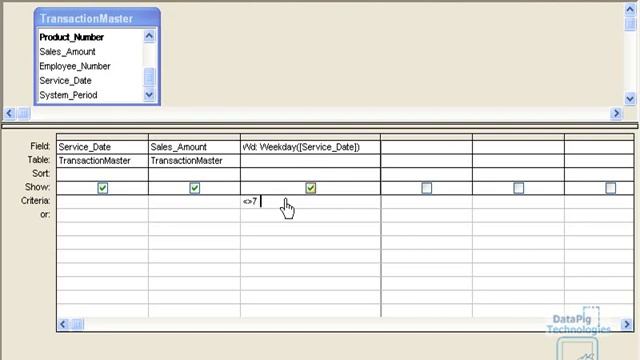 Using the Weekday function to show only Workdays in an Access Query ~ DataPig смотреть онлайн