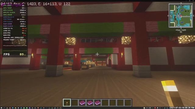 ASUS ROG Strix RTX 3090 OC Edition - Minecraft(OptiFine) смотреть онлайн