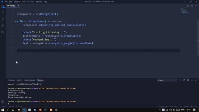 Speech Recognition In Python With Performing Task Watch Now !! ?? смотреть онлайн