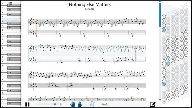 Как играть на аккордеоне Nothing Else Matters | How to play on accordion | SMT Pro смотреть онлайн
