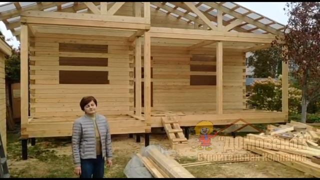 Отзыв клиента о СК Домовёнок (дом из бруса 7х8) смотреть онлайн