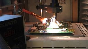 Пайка BGA (БГА) чипа (микросхем) с комментариями