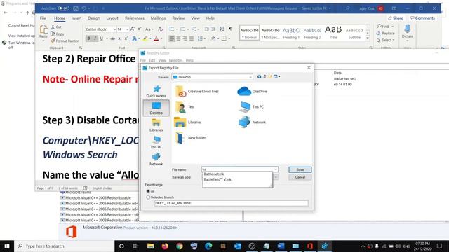 Fix Microsoft Outlook Error Either There Is No Default Mail Client Or Not Fulfill Messaging Request смотреть онлайн