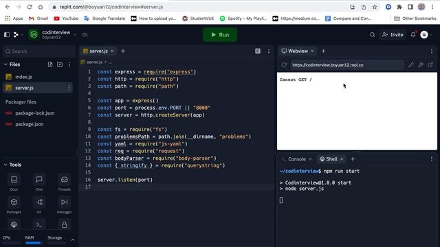 Express Project: Codinterview (Part 1) смотреть онлайн