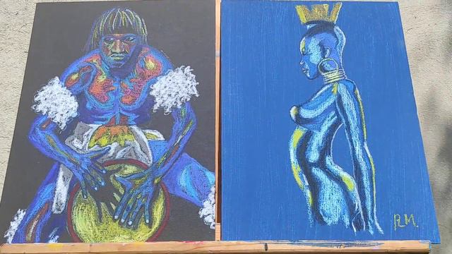 Картина Веселая вечеринка. Африканский барабан. Painting A Fun party смотреть онлайн