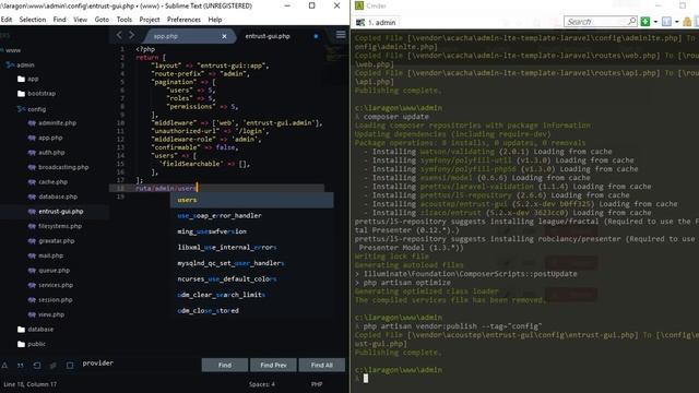 Instalacion de adminLTE y Entrust gui en laravel 5.4 смотреть онлайн
