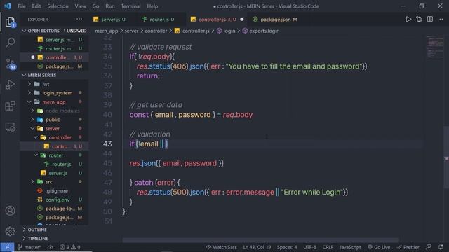 Validating Login Input - MERN Stack Series - 94 смотреть онлайн