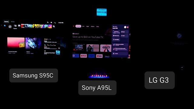 My menu settings experience opinion on the SAMSUNG S95C, SONY A95L, and LG G3. смотреть онлайн