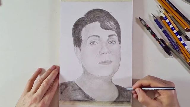 Рисую Людмилу карандашом поэтапно смотреть онлайн