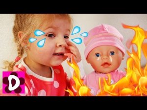 Bad Baby ВРЕДНЫЕ ДЕТКИ Куклы Беби Бон ПЛАЧУТ и Диана Как МАМА играем куклы Baby Born doll для Детей
