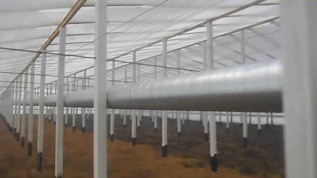 Воздушное отопление в теплице, теплогенератор GRV 400 кВт