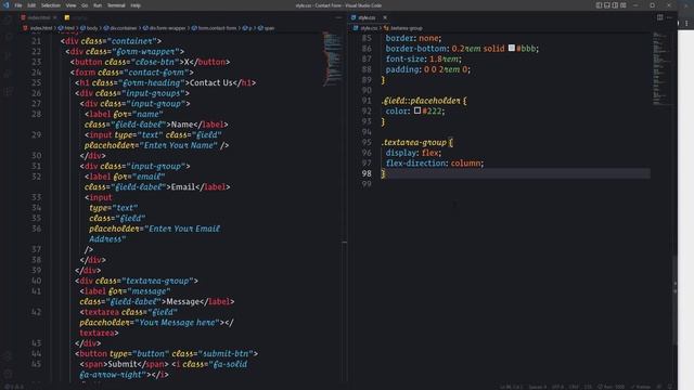Animated Contact Form with HTML, CSS, and JavaScript смотреть онлайн