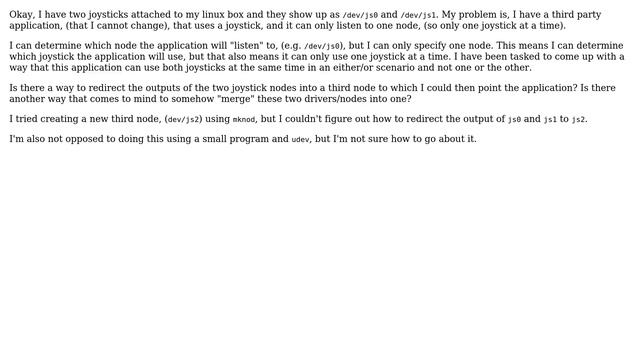 Unix & Linux: "Merging" two input device drivers/nodes to one device node смотреть онлайн