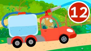 ПОЛИВАЛКА - Котёнок и волшебный гараж - Мультфильмы про машинки