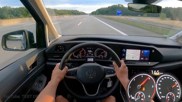 2022 Volkswagen Caddy Maxi 2.0 TDI DSG 122 PS TOP SPEED AUTOBAHN DRIVE POV