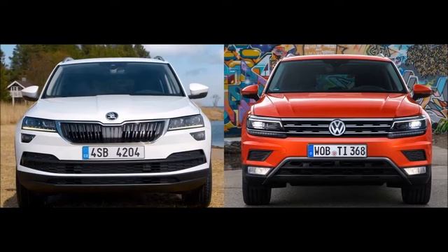 2018 Skoda Karoq Vs Volkswagen Tiguan