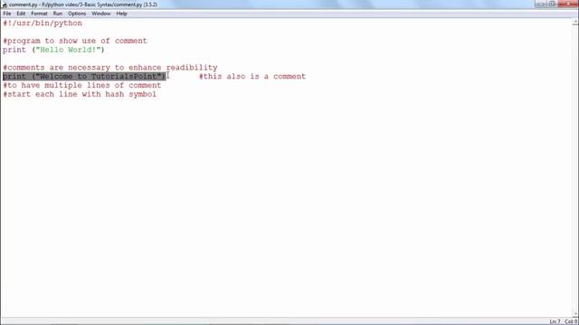 Python - Comments смотреть онлайн
