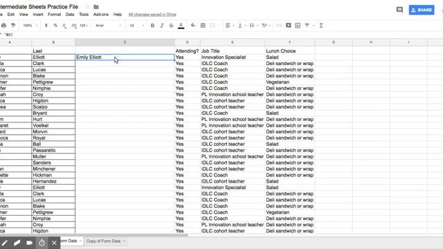 Google Sheets: Intermediate - Merging Information From Two Columns Into One Column смотреть онлайн