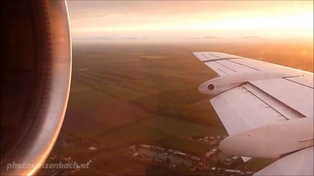 Austrian Fokker 100 landing at Vienna (Wien-Schwechat) смотреть онлайн
