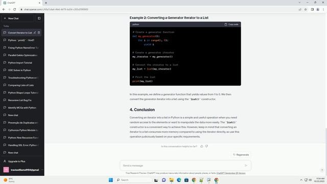 Convert iterator into List in python смотреть онлайн