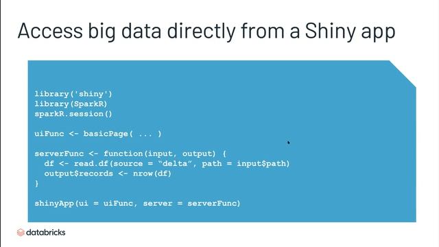 Unified Data Applications with Shiny on Delta Lakes - LA R Users Meetup Feb 23, 2021 смотреть онлайн
