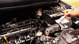 Как правильно помыть мотор Hyundai Solaris.Grass Motor Cleaner