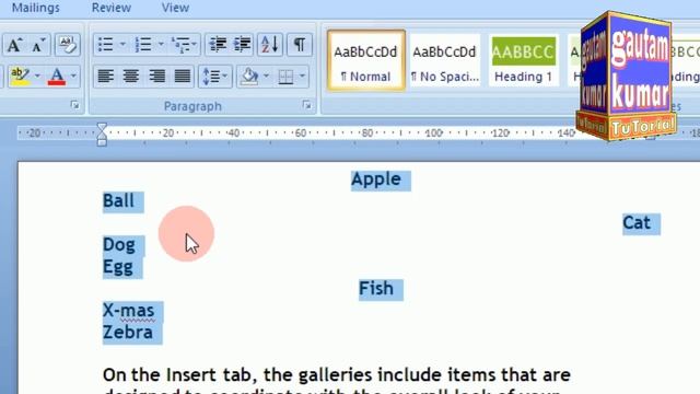 Learn Microsoft Office Word 2007 From Starting Part - 1st In Hindi ,Home Tab Full Tutorial
