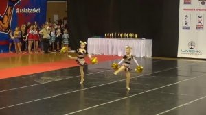 Cheerleading .Чир - фристайл - двойка дети-София,Мария Бурякова.