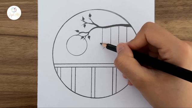 Easy circle drawing || Circle drawing for beginners || Pencil drawing in circle step by step смотреть онлайн