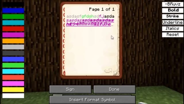 Minecraft: Books/Signs Formatting Mod Review! Colors, BOLD, Easy GUI! смотреть онлайн