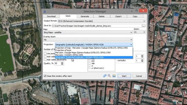 Como pasar una imagen de Google Earth a AutoCAD con coordenadas, Bing, Nokia, Yahoo Maps смотреть онлайн