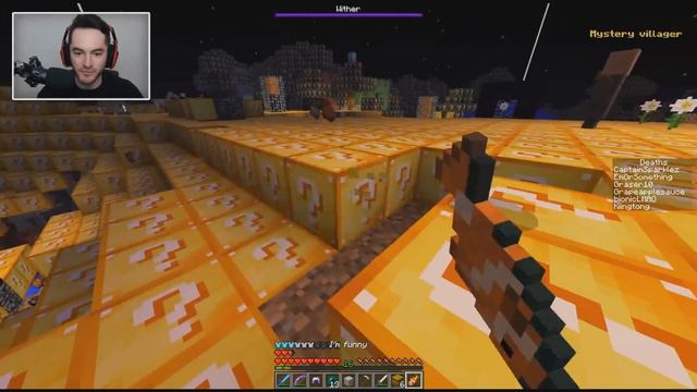 Minecraft UHC But The Entire World Is Lucky Blocks смотреть онлайн