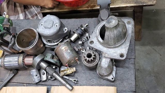 Self starter rebuild | starter motor repair | Hino truck смотреть онлайн