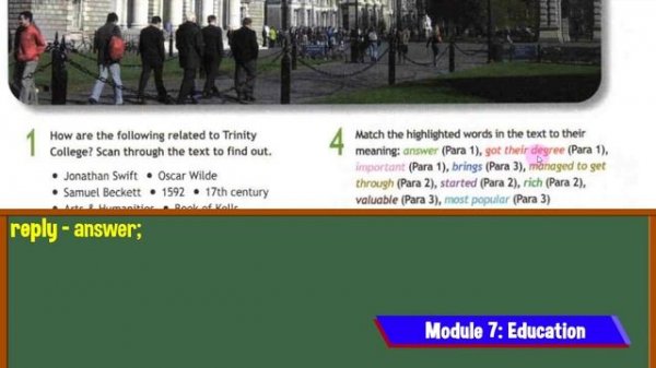 Spotlight 8 Culture Corner 7. Trinity College Dublin