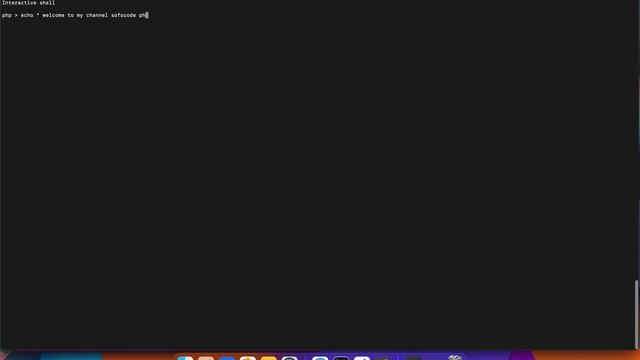 PHP: Interactive Shell смотреть онлайн
