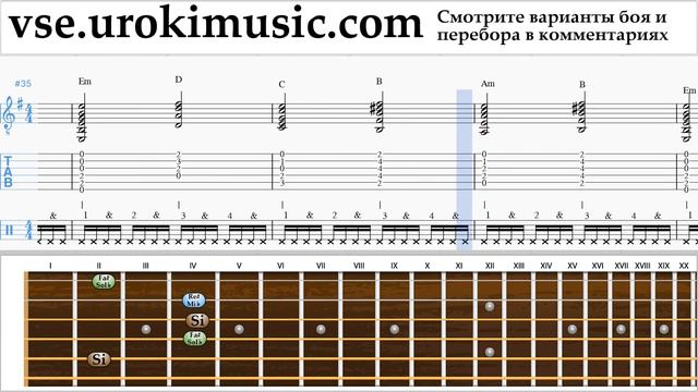 Пицца - Романс - Как играть на Гитаре Аккорды Бой Перебор самоучитель уроки обучение смотреть онлайн