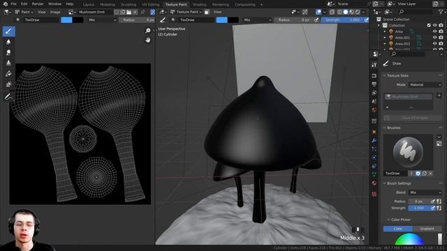 How to Texture Paint Emission Maps (Blender Tutorial) смотреть онлайн