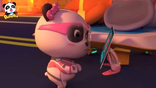 Super Rescue Team Ep 5 - Super Panda Rescues Firefighter Elephant | BabyBus TV - Kids Cartoon смотреть онлайн