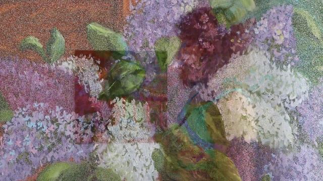 Картина маслом Сирень на веранде смотреть онлайн