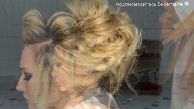Воздушный пучок. Wedding hairstyle. Свадебная прическа | Анна Комарова смотреть онлайн