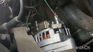 Возбуждаем генератор Гранты. Это не приора, тут лампочкой не отделаешься. (понадобится конденсатор)