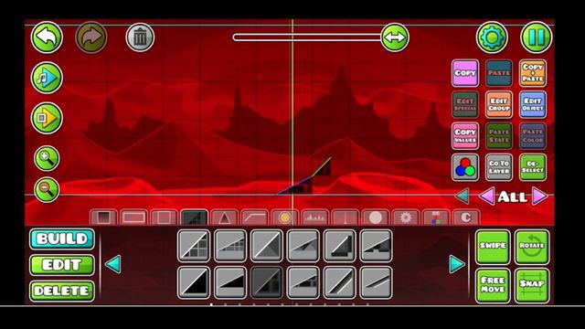 Продолжаю строить мой уровень SLAM X, #3! Geometry Dash смотреть онлайн
