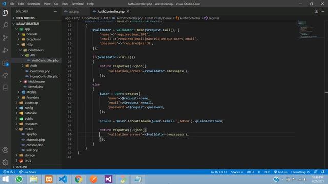 ReactJS Ecommerce Part 3: Complete Registration System with API in React JS using Laravel 8 Sanctum смотреть онлайн