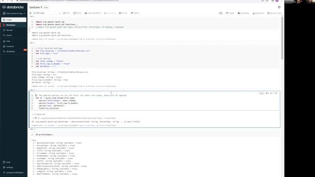 Introduction to DataBricks Environment and Select Statement смотреть онлайн