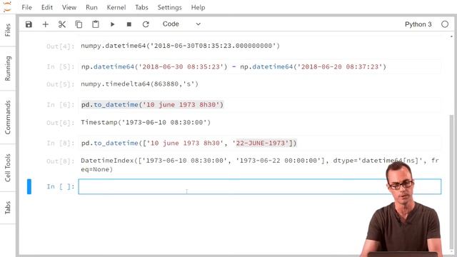 7.9 pandas: gestion des dates et des séries temporelles смотреть онлайн
