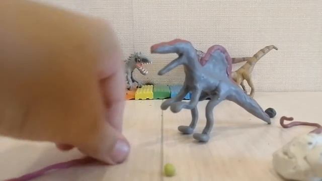 Как слепить СПИНОЗАВРА из пластилина смотреть онлайн