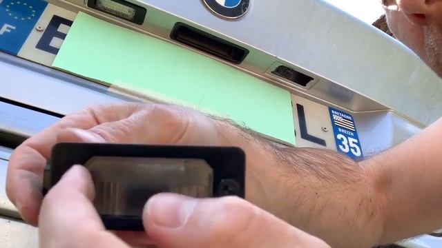 Installation éclairage Led Plaque D'immatriculation Bmw E39 530D, E60, E53, E65..