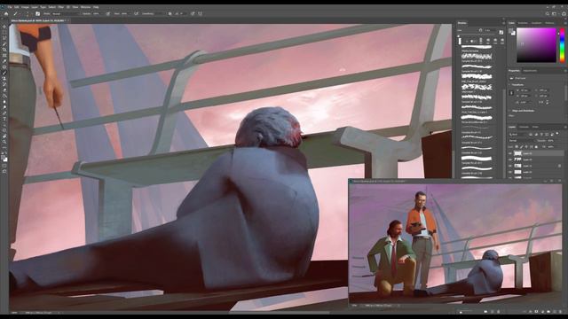 Timelapse Digital Painting - Disco Elysium